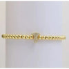 Gold Beaded Initial Bracelets