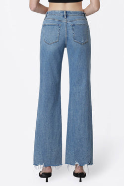 High Rise Slant Vintage Flare JeansI
