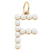 Pearl-Studded Letter Charm