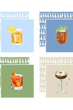 Shaken, Not Stirred Coasters Set of 4