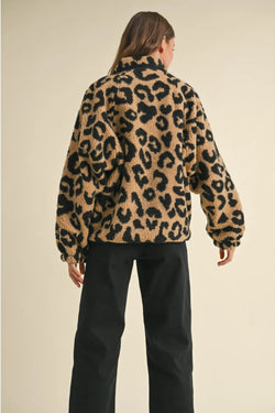 Leopard Sherpa Jacket