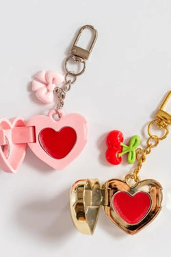 Lip Balm Heart Keychain/Bag Charm