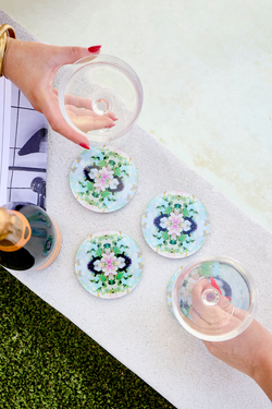 Nantucket Bloom Coaster Set