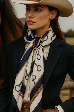 Snaffle Bit Satin Scarf