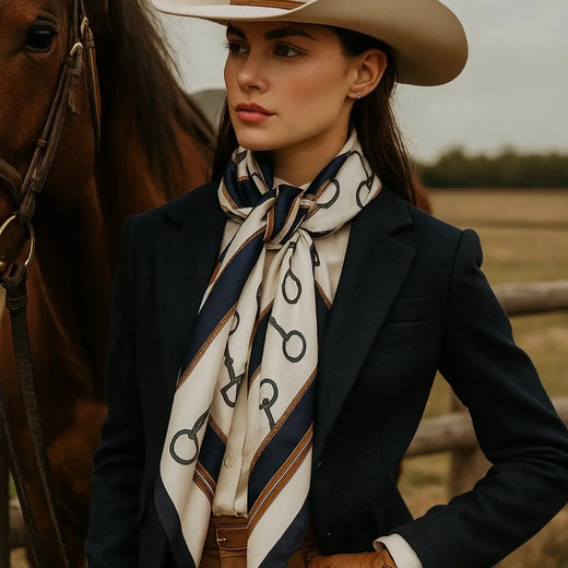 Snaffle Bit Satin Scarf