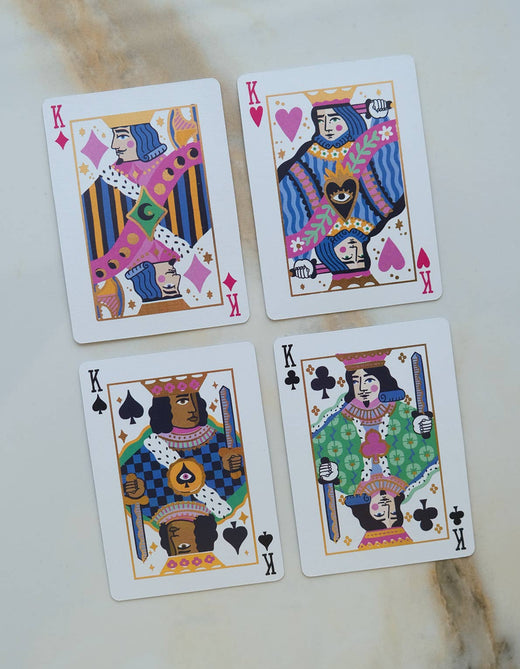 Neon Royals Playing Cards