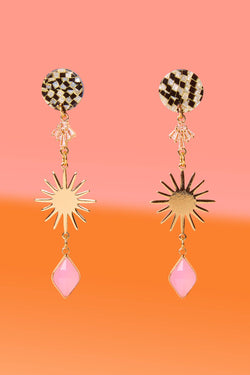 Glam on Edge Dangle Earrings