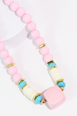 Trinket Light Pink Necklace