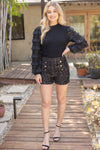 Ruffled Long Sleeve Sweater Top