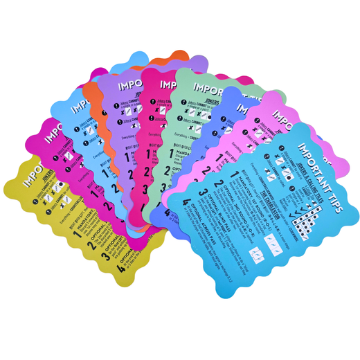 Mahjong Scalloped Shuffle Card
