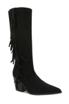 Western Fringe Knee-High Boots