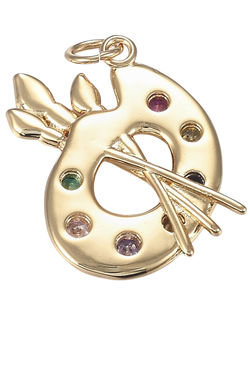 Artist Palette Charm