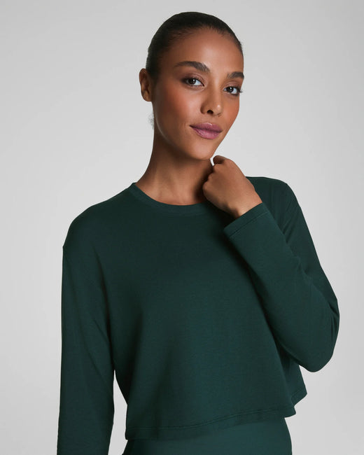 Spanx, Cropped Long Sleeve Top