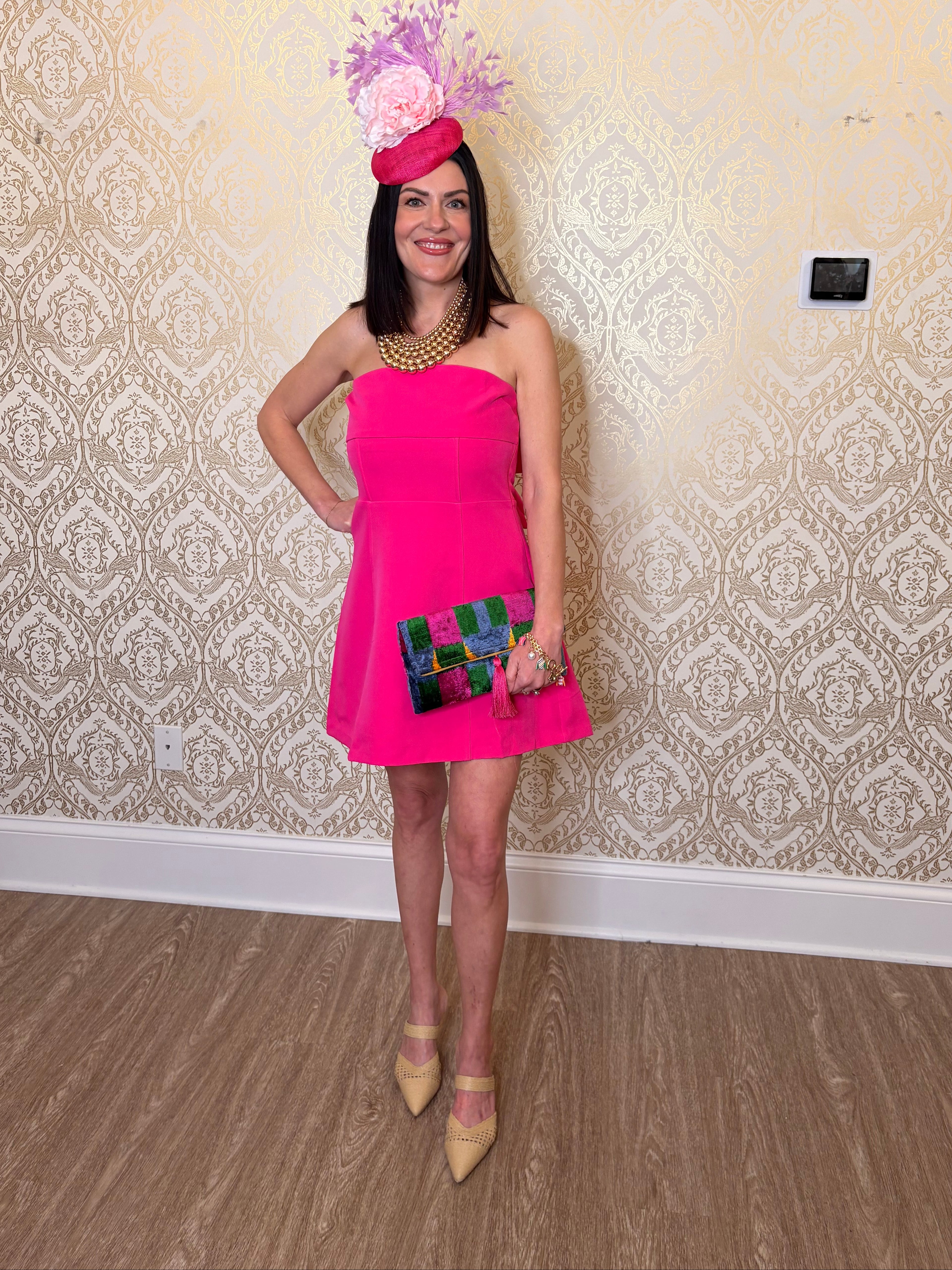 Fit And Flare Bow Detail Dress