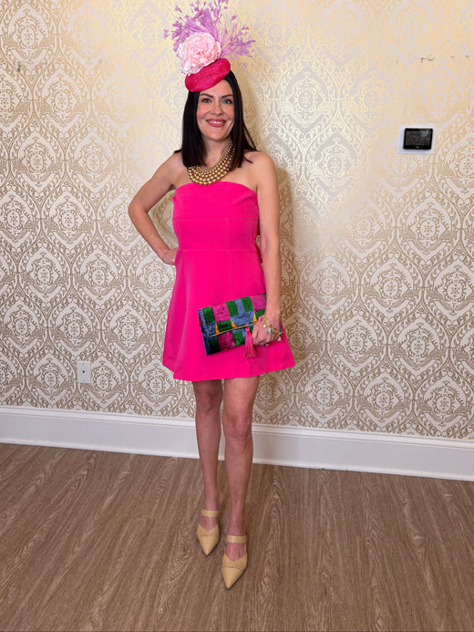 Fit And Flare Bow Detail Dress