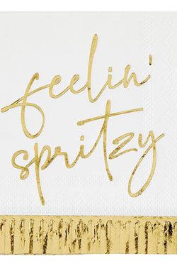 Cocktail Napkin with Fringe - Feelin' Spritzy