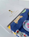 Cotton Tea Towel with Embroidered Detail