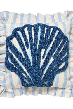 Coastal Shell Tufted Hook Pillow