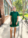 Eyelet Tiered Mini Dress