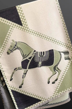 Equestrian Saddle Blanket Horse Scarf