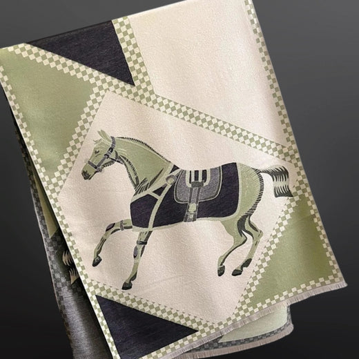 Equestrian Saddle Blanket Horse Scarf