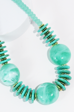 Round Top Turquoise Necklace