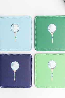 Tee Time Coasters Set of 4
