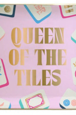 Ceramic Mahjong Trinket Tray | Queen of the Tiles