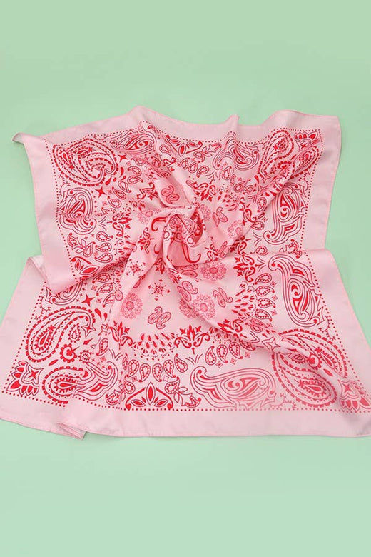 Paisley Silky Feel Bandana Scarf