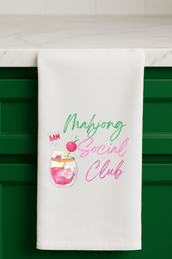 Mahjong Social Club Towel