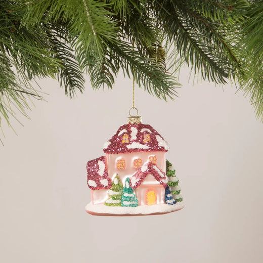 Bethany Lowe Pink and Brights House Ornament