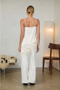 Asymmetrical Lace Tank