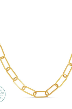 Paperclip Necklace, Water-Resistant