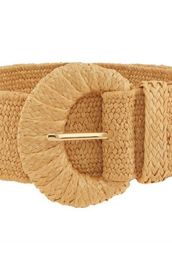 Straw Wrapped Woven Belt