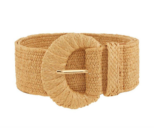 Straw Wrapped Woven Belt