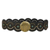 Studded Circular Disc Snap Belt