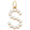 Pearl-Studded Letter Charm