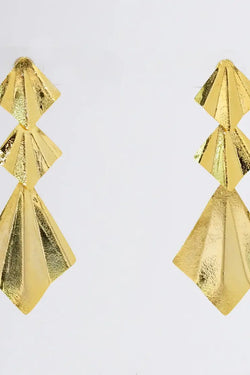 Facet Gold Earrings