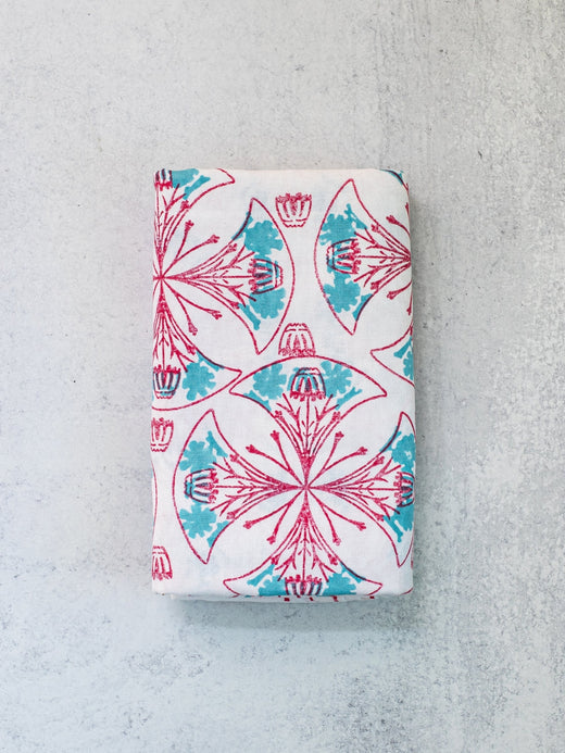Block Print Tablecloth - 60 x 60