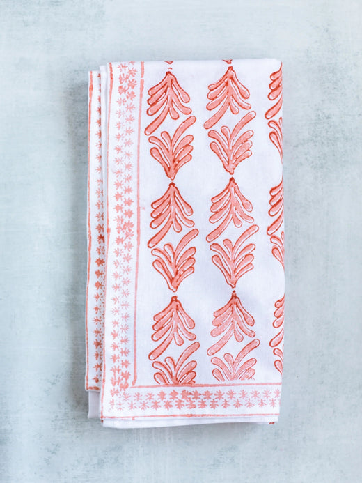 Block Print Tablecloth - 60 x 60