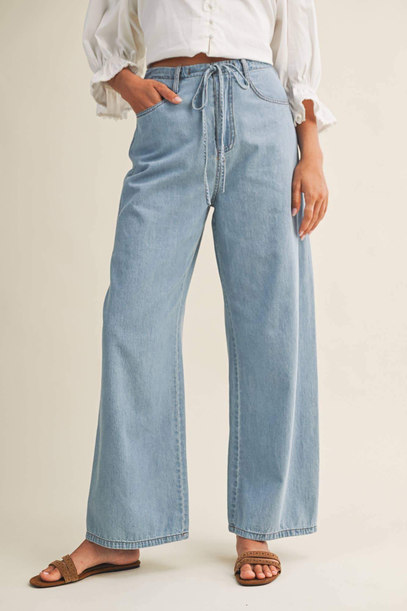 Relaxed Denim Pants