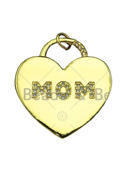 CZ Micro Pave Mom Charm