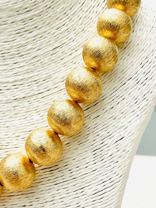 Big Ball Gold Necklace
