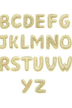 Emory Gold CZ Slider Initials