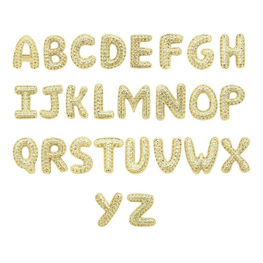 Emory Gold CZ Slider Initials