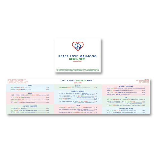2026 Beginner Mahjong Card