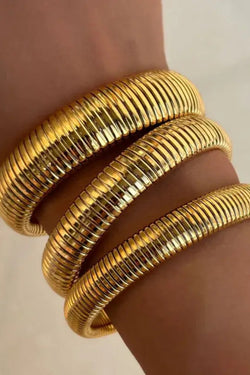 18K Gold Plated Bangle Bracelet