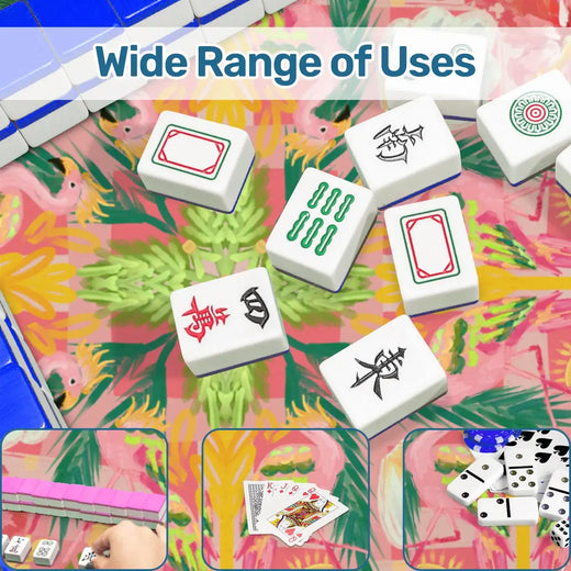 Summer Flamingo Travel Mahjong Mat