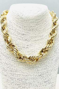 Graduated Twist Rope Necklace