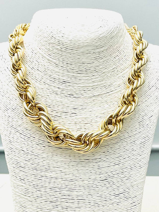 Graduated Twist Rope Necklace